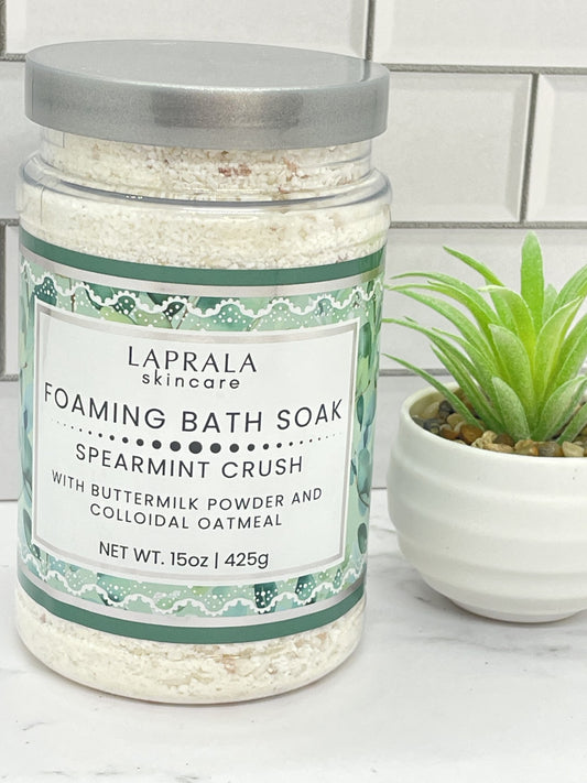 spearmint buttermilk bubble bath is the best